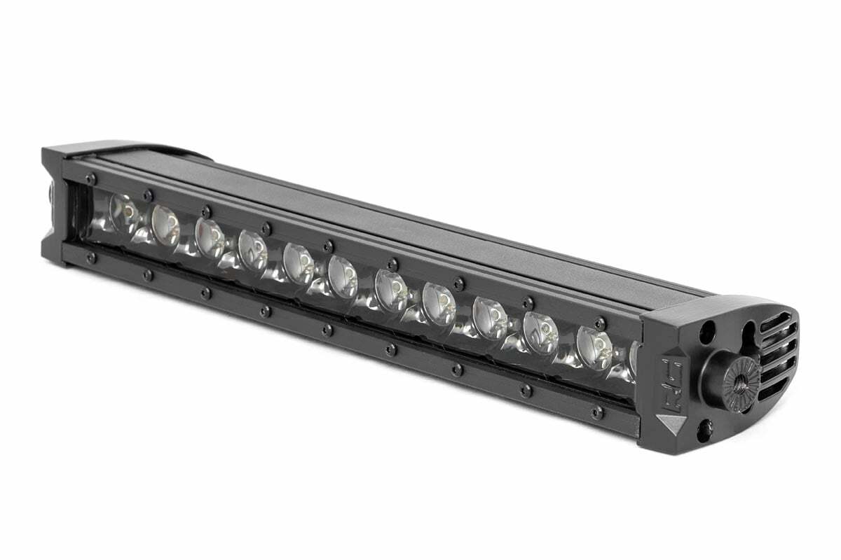 12 Inch Black Series LED Light Bar; Single Row; Amber DRL 70712BLDRLA