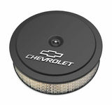 Holley 14" x 3" Air Cleaner Kit w/ Paper Filter-GM "Bowtie" & "Chevrolet" Logo 120-212 for Chevy