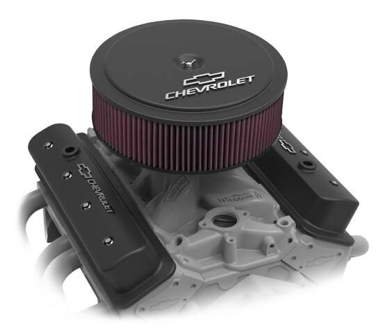 Holley GM Muscle Series Air Cleaner - Satin Black Machined - 120-221