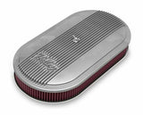 Holley Vintage Series Oval Air Cleaner - Natural Cast - 120-400