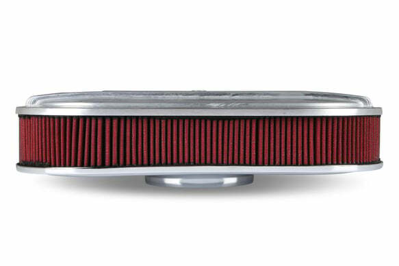 Holley Vintage Series Oval Air Cleaner - Natural Cast - 120-400