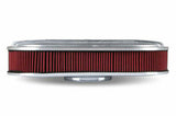 Holley Vintage Series Oval Air Cleaner - Natural Cast - 120-400