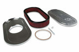 Holley Vintage Series Oval Air Cleaner - Natural Cast - 120-400