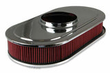 Holley Vintage Series Oval Air Cleaner - Natural Cast - 120-400