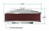 Holley Vintage Series Oval Air Cleaner - Polished - 120-401