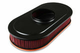 Holley Vintage Series Oval Air Cleaner - Factory Orange Machined - 120-403