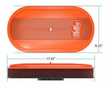 Holley Vintage Series Oval Air Cleaner - Factory Orange Machined - 120-403