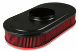 Holley Vintage Series Oval Air Cleaner - Gloss Red Machined - 120-404