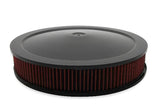 Holley 4500 drop base air cleaner black w/3 red washable gauze filter - 120-4630