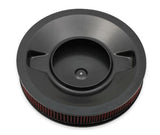 Holley 4500 drop base air cleaner black w/3 red washable gauze filter - 120-4630