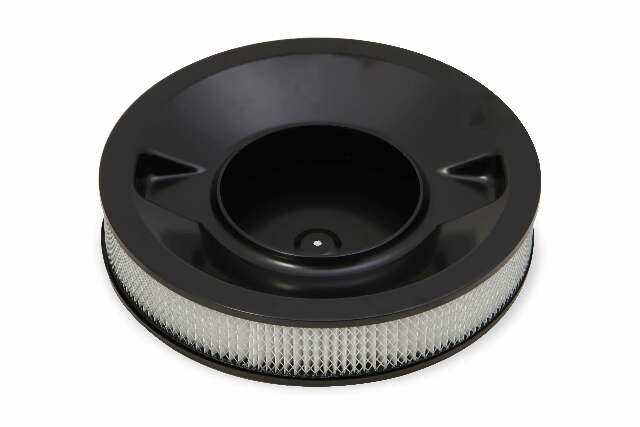 Holley 4500 drop-base air cleaner black w/3 paper filter - 120-4635
