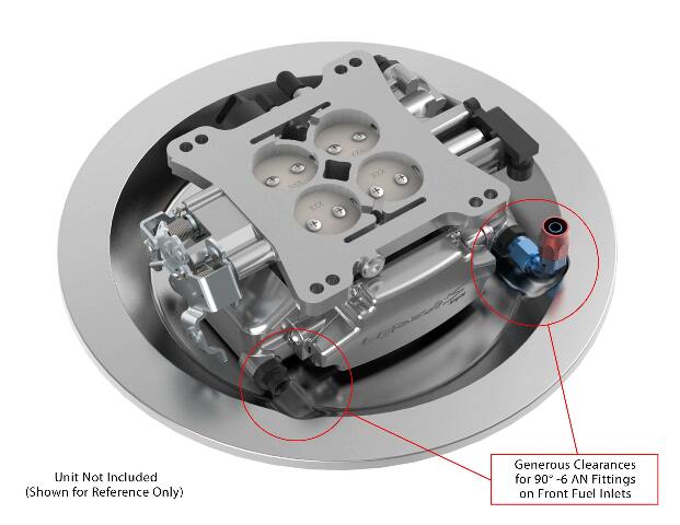 Holley EFI Sniper EFI Air Cleaner Drop Base - Chrome - 120-510