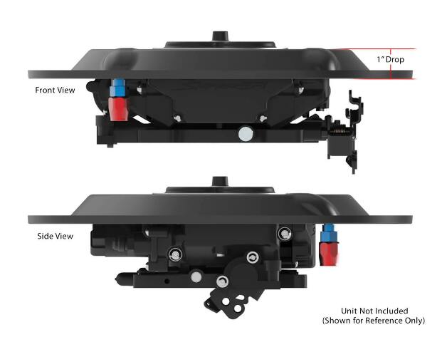Holley EFI Sniper EFI Air Cleaner Drop Base - Black - 120-511