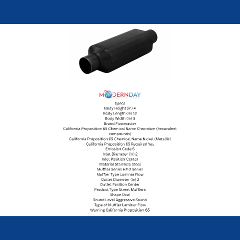 Flowmaster Super HP-2 Muffler 409SS 12012409