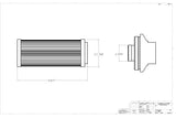 Fuel Filter High Flow Fuel System Universal Fit Aeromotive 12309-BGPL