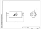 Fuel Filter High Flow Fuel System Universal Fit Aeromotive 12316-BGPL