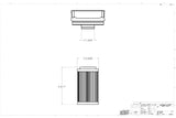 Fuel Filter High Flow Fuel System Universal Fit Aeromotive 12317-BGPL