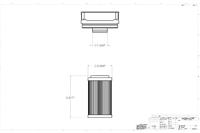 Fuel Filter High Flow Fuel System Universal Fit Aeromotive 12319-BGPL