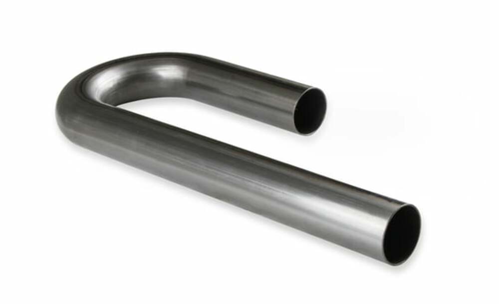 Mild Steel,180 degree bend, Tube Size 2" OD, 16 Gauge Hooker J-Bend 12370HKR