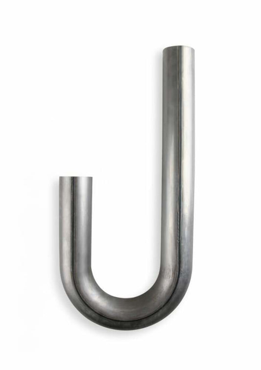 Mild Steel,180 degree bend, Tube Size 2 1/4" OD, 16 Gauge Hooker J-Bend 12390HKR