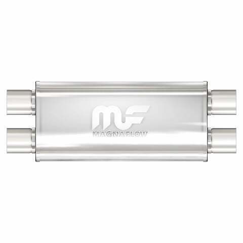 MagnaFlow performance muffler 2.5 inch inlet/outlet stainless steel 12468