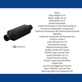 Performance Muffler stainless steel