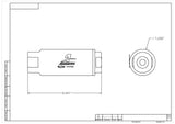 Fuel Filter Element High Flow Fuel System Universal Fit Aeromotive 12616-BGPL