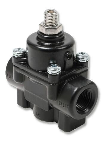 Adjustable Fuel Pressure Regulator - Carbureted - Black - 1-4 PSI-12850ERL