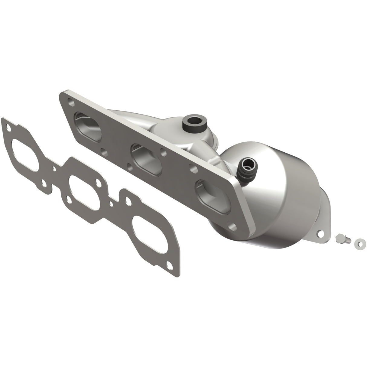 Catalytic Converter with Integrated Exhaust Manifold for HM Grade Federal / EPA Compliant Direct-Fit Manifold Catalytic
