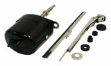 Vintage - Rubber Black Wiper Motor Kit - 12V steel