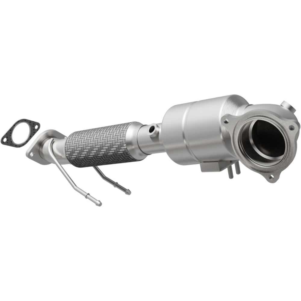 MagnaFlow direct-fit catalytic converter fits 2013-2015 Ford Fusion 1.6 1.5 coupled 1.6 inch inlet 1.5 inch outlet stainless steel CARB compliant 52974