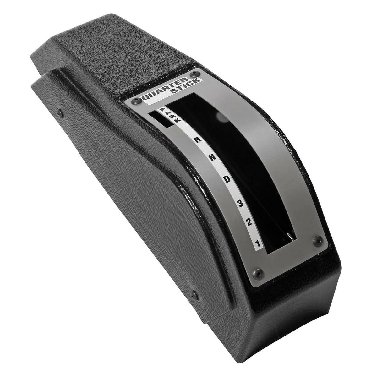 Hurst Quarter Stick Shifter Console Cover - 1300055 black aluminum