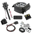 Holley EFI Sniper EFI 1958 Chevrolet Biscayne Sniper 2 EFI Bundle with HyperSpark Ignition System 550-511-3PK-SBC for Chevy Chevelle black aluminum