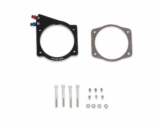 NOS nitrous wet plate kit conversion 102mm FAST or 105mm MSD intake black EFI 13437NOS