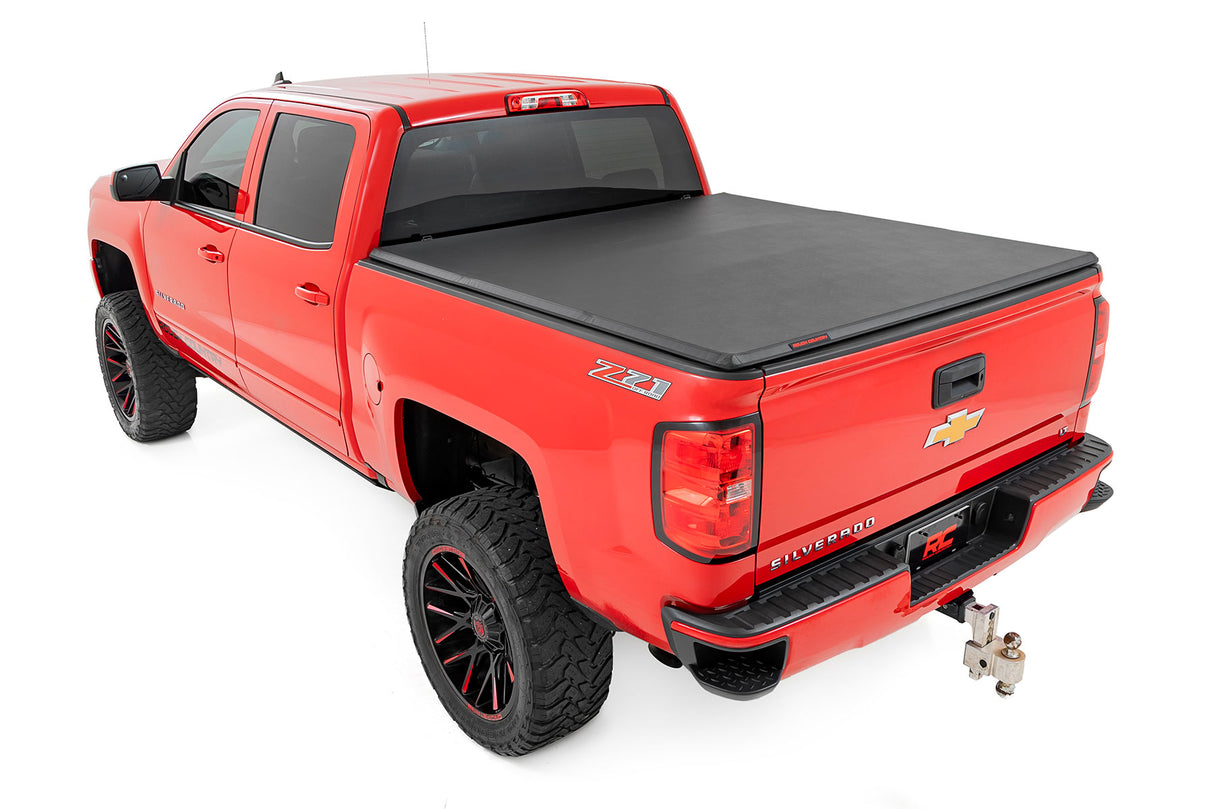 Soft Tri-Fold Bed Cover for Chevy by Rough Country