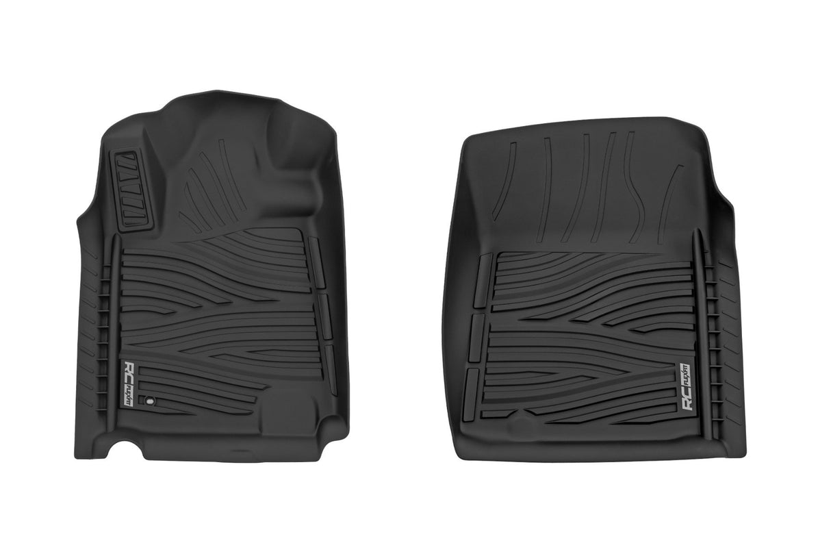 Rough Country Floor Mats - FR - Double Cab - Toyota Tundra 2WD/4WD (2014-2021) - FF-7141