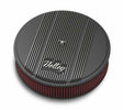 Holley 14 Round Finned Air Cleaner - 120-153 for Chevy black aluminum