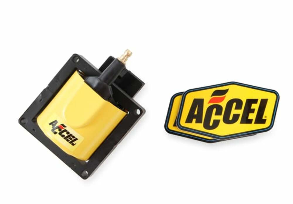 ACCEL Ignition Coil - SuperCoil - 1984-1998 Ford EEC-IV-Yellow-Individual-140012