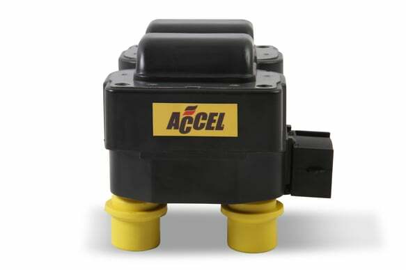ACCEL Ignition Coil - SuperCoil - Ford 4-Tower EDIS with horizontal plug -140018