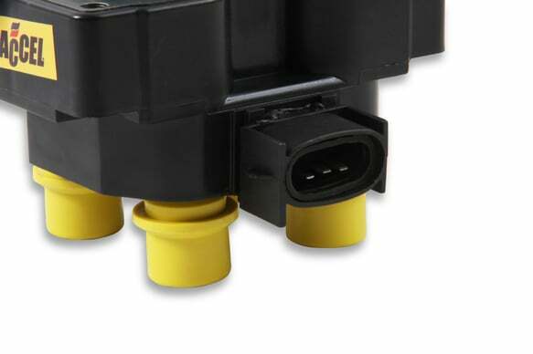 ACCEL Ignition Coil - SuperCoil - Ford 4-Tower EDIS with horizontal plug -140018