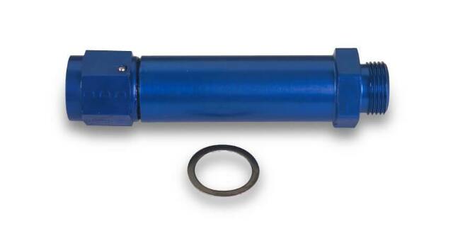 140026DEM Dual Feed Bowl Inlet Fitting -6 AN, 9/16-24, swivel end
