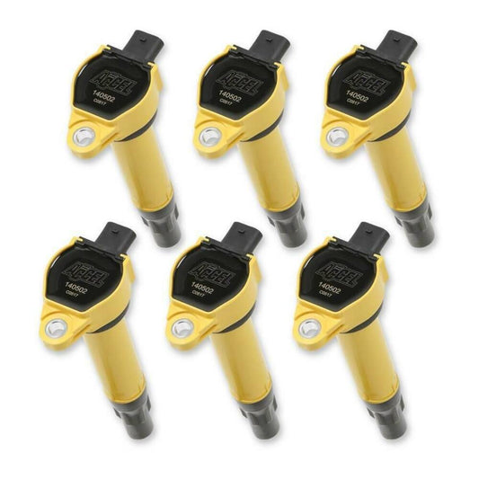 ACCEL 140502-6 Ignition Coil - SuperCoil- 06-11 Mopar-2.7/3.5/4.0L-Yellow-6-Pack