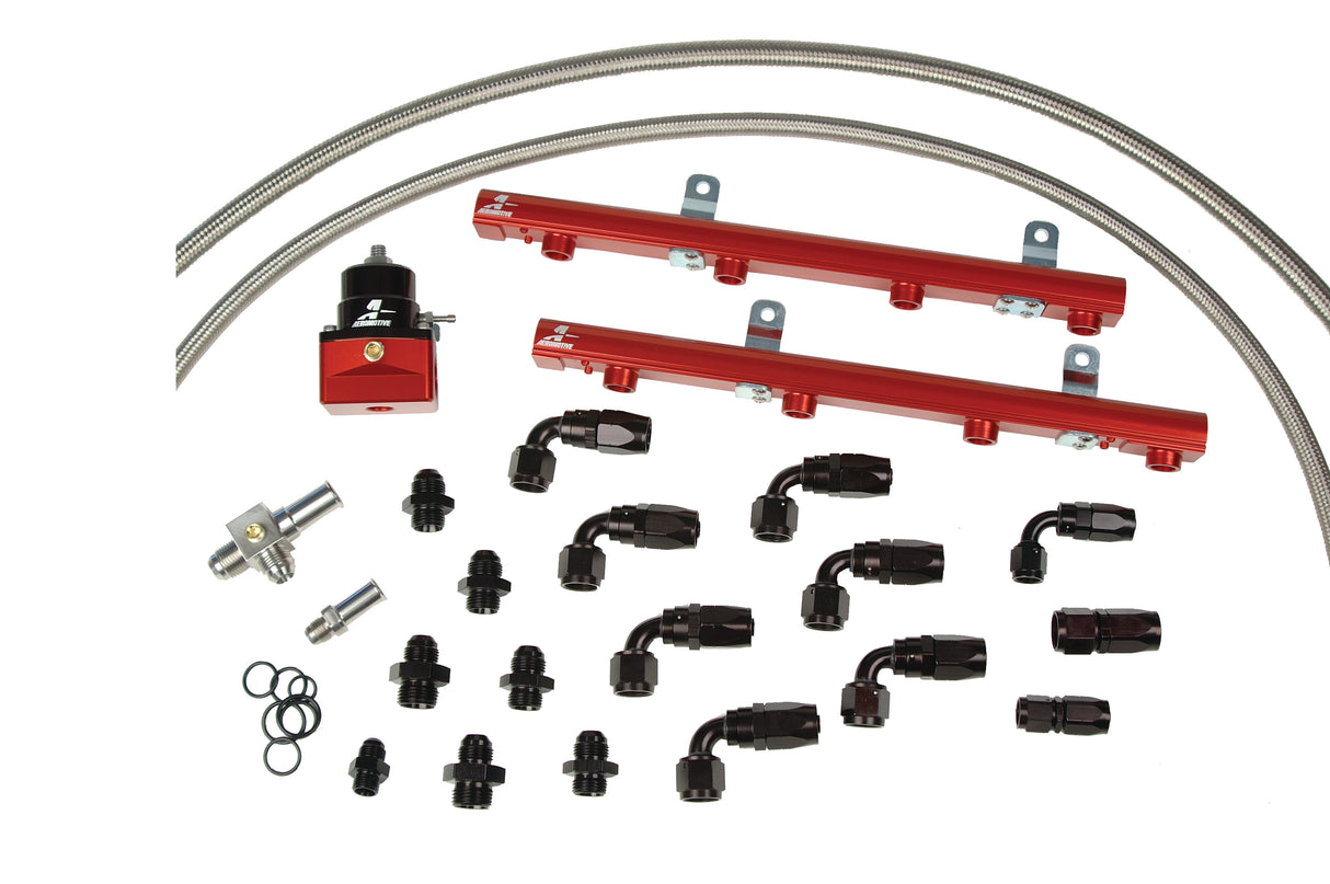 Fuel Injection Fuel Rail Kit EFI Fuel Rail Vehicle Specific Fit Aeromotive 14118-BGPL