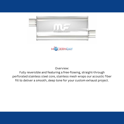 MagnaFlow performance muffler 2.25 inch inlet/outlet stainless steel 14262