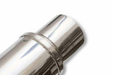 Round Performance Muffler 2.5 Inlet/ 2.5 Outlet 14416-FM Polished St 14419
