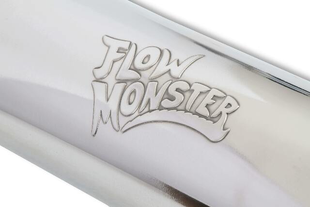 Round Performance Muffler 2.5 Inlet/ 2.5 Outlet 14416-FM Polished St 14419