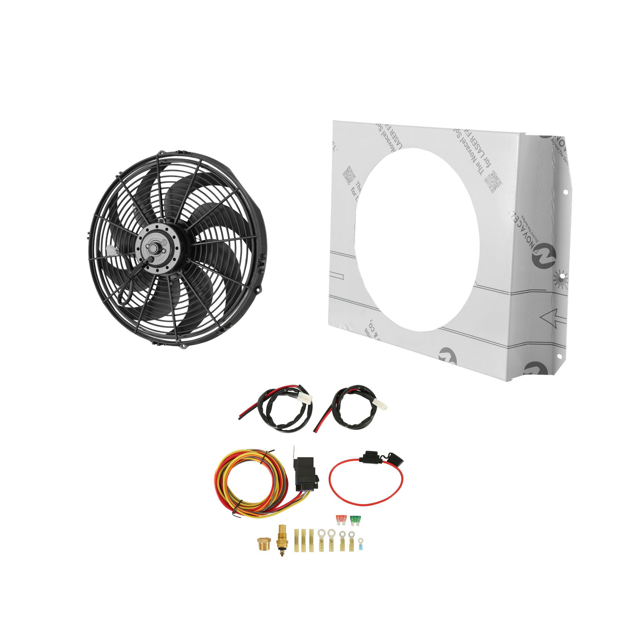 1955-1959 Chevrolet Truck Aluminum Shroud With Fan V8 AFS59C1