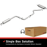2012-2017 Ford Focus Direct-Fit Replacement Exhaust System 106-0593 aluminized steel