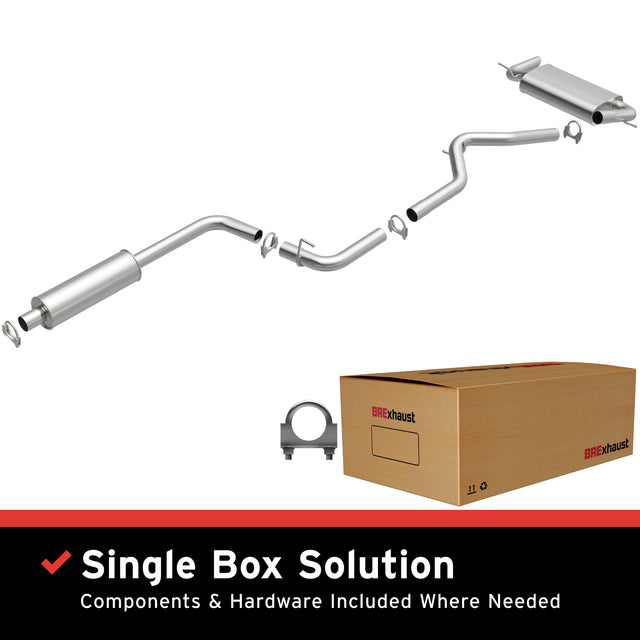 2012-2017 Ford Focus Direct-Fit Replacement Exhaust System 106-0593 aluminized steel