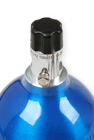NOS blue aluminum 2-pound nitrous bottle 2 lb 14710NOS